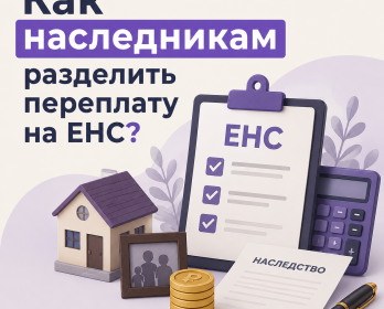 Как наследникам разделить переплату на ЕНС?