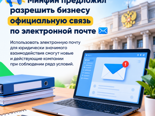 Минфин предложил разрешить бизнесу официальную связь по электронной почте